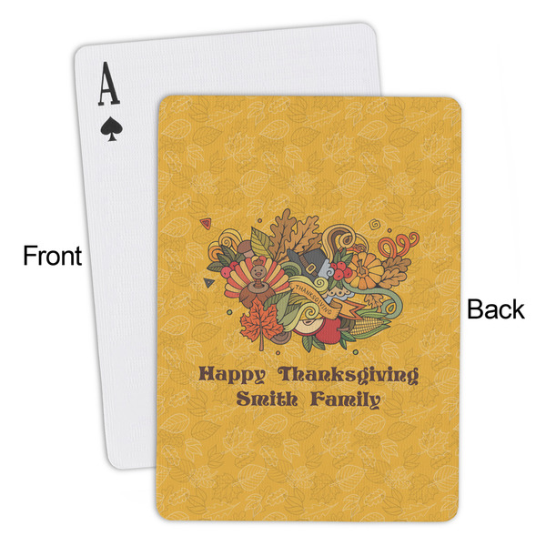 Happy Thanksgiving Playing Cards - Approval