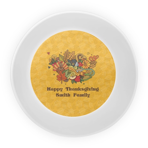 Happy Thanksgiving Melamine Bowl - Center