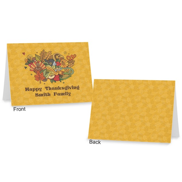 Happy Thanksgiving Postcard - Front and Back