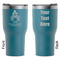 Happy Thanksgiving RTIC Tumbler - Dark Teal - Double Sided - Front & Back