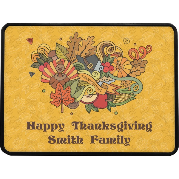 Happy Thanksgiving Rectangular Car Hitch Cover w/ FRP Insert (Select Size)