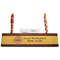 Happy Thanksgiving Red Mahogany Nameplates with Business Card Holder - Straight