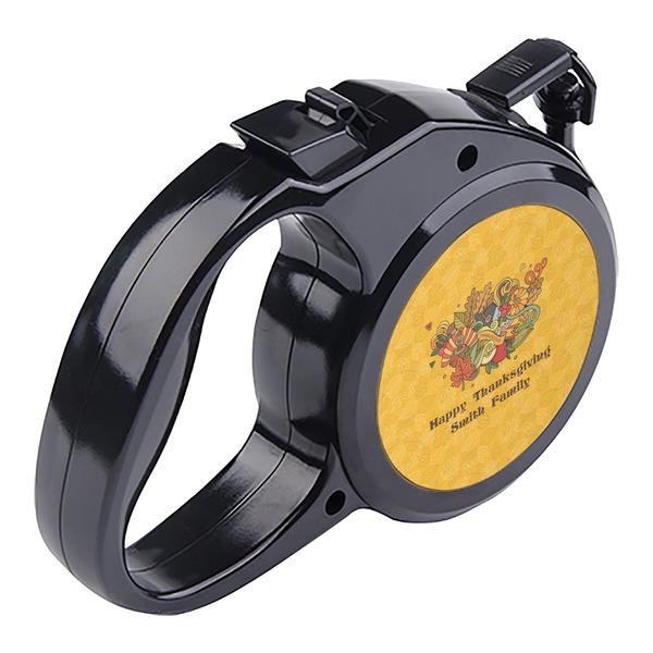 Happy Thanksgiving Retractable Dog Leash - Angle