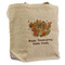 Happy Thanksgiving Reusable Cotton Grocery Bag - Front View