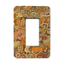 Happy Thanksgiving Rocker Style Light Switch Cover - Single Switch