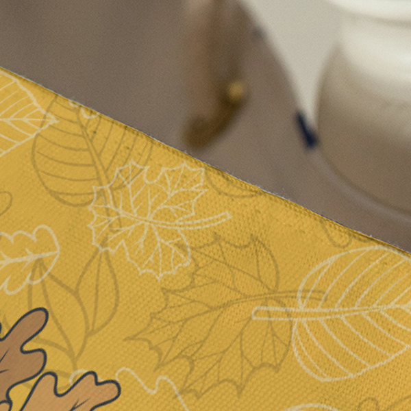 Happy Thanksgiving Large Rope Tote - Close Up View