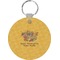 Happy Thanksgiving Round Plastic Keychain (Personalized)