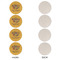 Happy Thanksgiving Round Linen Placemats - APPROVAL Set of 4 (single sided)