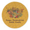 Happy Thanksgiving Round Linen Placemats - FRONT (Double Sided)