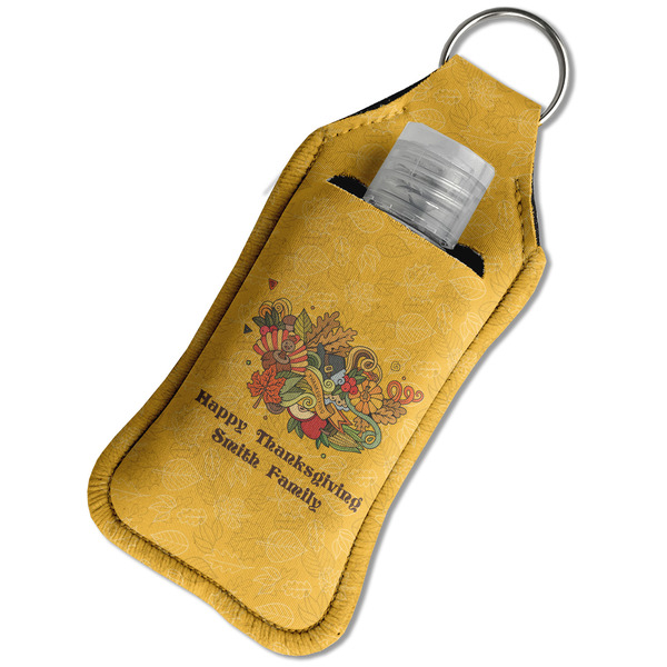Happy Thanksgiving Sanitizer Holder Keychain - Large in Case