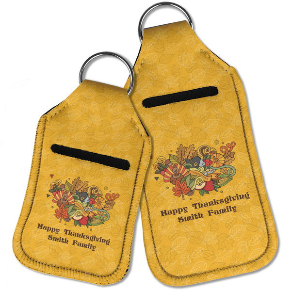 Happy Thanksgiving Sanitizer Holder Keychain - Parent Main