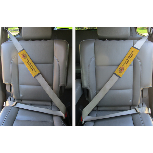 Happy Thanksgiving Seat Belt Covers (Set of 2 - In the Car)