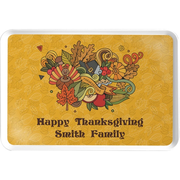 Custom Happy Thanksgiving Serving Tray (Personalized)