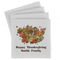 Happy Thanksgiving Set of 4 Sandstone Coasters - Front View