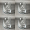 Happy Thanksgiving Set of Four Personalized Stemless Wineglasses (Approval)