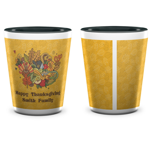 Happy Thanksgiving Shot Glass - Two Tone - APPROVAL