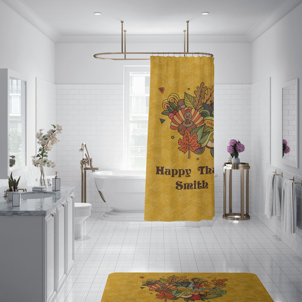 Happy Thanksgiving Shower Curtain - 70"x83"