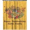 Happy Thanksgiving Extra Long Shower Curtain - 70"x84" (Personalized)