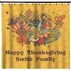 Happy Thanksgiving Shower Curtain (Personalized)