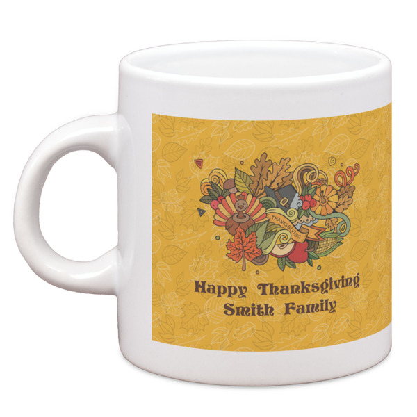Custom Happy Thanksgiving Espresso Cup (Personalized)