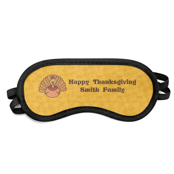 Custom Happy Thanksgiving Sleeping Eye Mask - Small (Personalized)