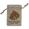 Happy Thanksgiving Small Burlap Gift Bag - Front