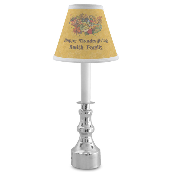 Happy Thanksgiving Small Chandelier Lamp - LIFESTYLE (on candle stick)