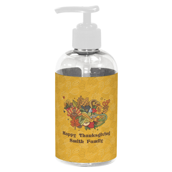 Happy Thanksgiving Small Liquid Dispenser (8 oz) - White