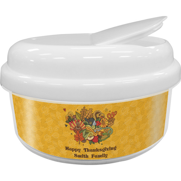 Custom Happy Thanksgiving Snack Container (Personalized)
