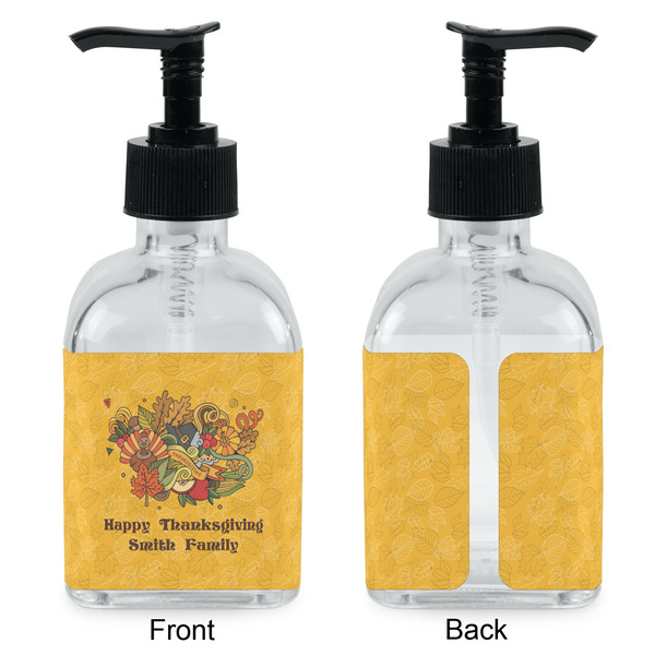 Happy Thanksgiving Glass Soap/Lotion Dispenser - Approval