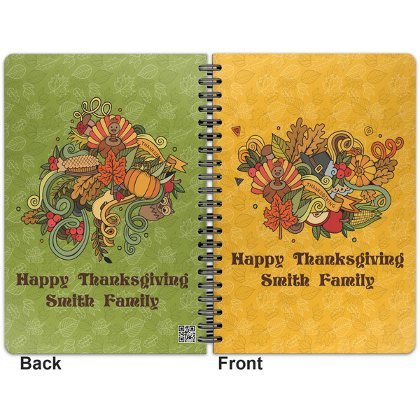 Happy Thanksgiving Spiral Journal 7 x 10 - Apvl