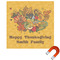 Happy Thanksgiving Square Car Magnet