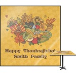 Happy Thanksgiving Square Table Top - 24" (Personalized)