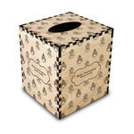 Happy Thanksgiving Wood Tissue Box Cover - Square (Personalized)