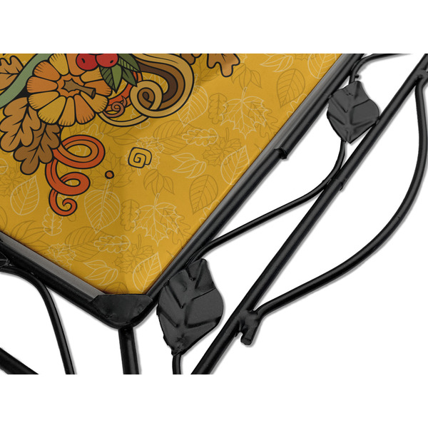 Happy Thanksgiving Square Trivet - Detail