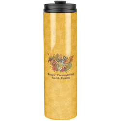 Happy Thanksgiving Stainless Steel Skinny Tumbler - 20 oz (Personalized)