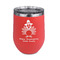Happy Thanksgiving Stainless Wine Tumblers - Coral - Double Sided - Front