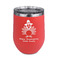 Happy Thanksgiving Stemless Stainless Steel Wine Tumbler - Coral - Double Sided (Personalized)