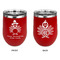 Happy Thanksgiving Stainless Wine Tumblers - Red - Double Sided - Approval
