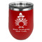 Happy Thanksgiving Stainless Wine Tumblers - Red - Double Sided - Front