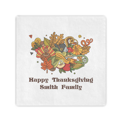 Happy Thanksgiving Standard Cocktail Napkins (Personalized)
