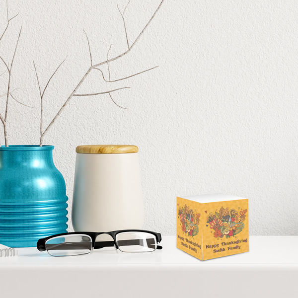 Happy Thanksgiving Sticky Note Cube - LIFESTYLE