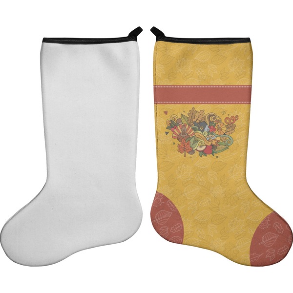 Happy Thanksgiving Stocking - Single-Sided - Approval