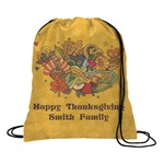 Happy Thanksgiving Drawstring Backpack (Personalized)
