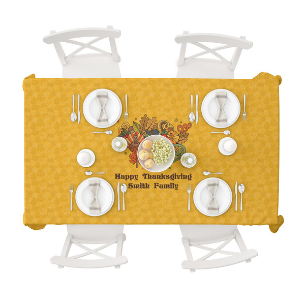 Happy Thanksgiving Tablecloths (58"x102") - TOP VIEW