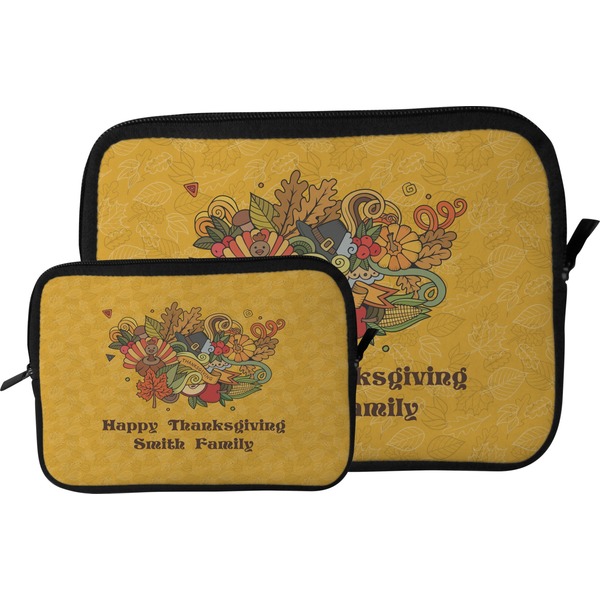 Happy Thanksgiving Tablet Sleeve (Size Comparison)