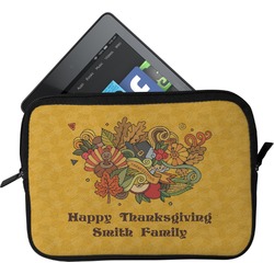 Happy Thanksgiving Tablet Case / Sleeve - Small (Personalized)