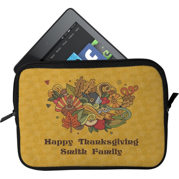 Custom Happy Thanksgiving Tablet Case / Sleeve - Small (Personalized)