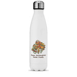 Happy Thanksgiving Water Bottle - 17 oz. - Stainless Steel - Full Color Printing (Personalized)