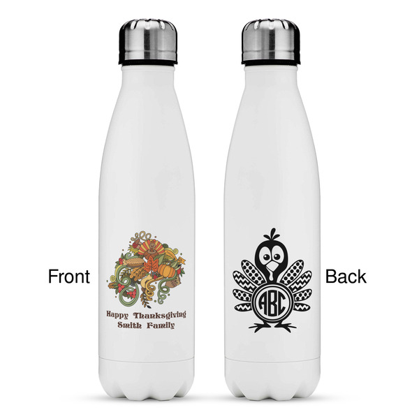 Happy Thanksgiving Tapered Water Bottle - Apvl 17oz.